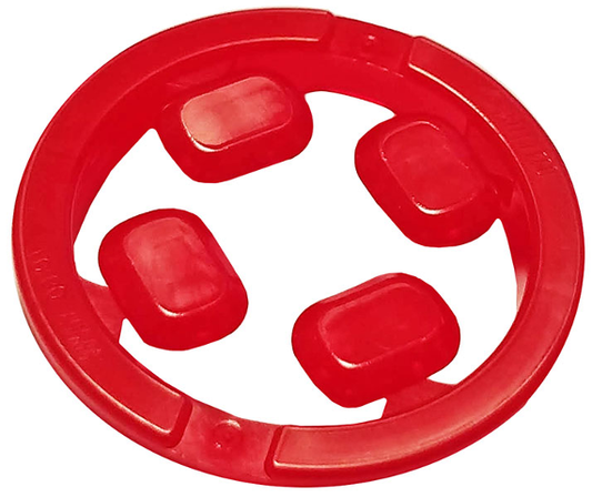 Trans-Red Rock Faceted with Small Pin (Infinity Stone), 4 on Sprue