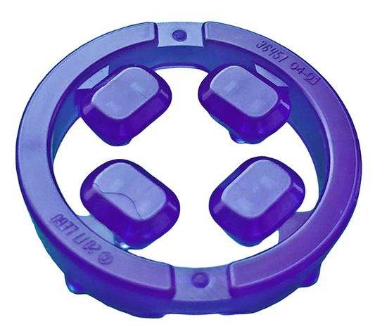 Trans-Purple Rock Faceted with Small Pin (Infinity Stone), 4 on Sprue