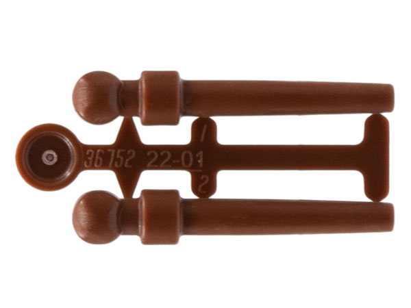 Reddish Brown Minifigure, Utensil Wand, 2 on Sprue