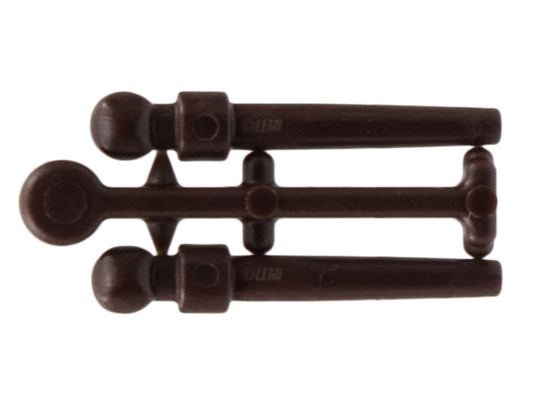 Dark Brown Minifigure, Utensil Wand, 2 on Sprue