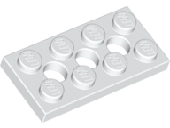 White Technic, Plate 2 x 4 with 3 Holes