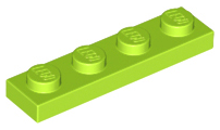 Lime Plate 1 x 4