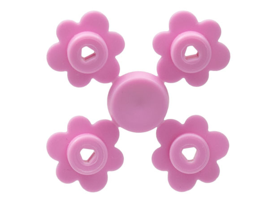 Bright Pink Plant Flower Small, 4 on Sprue