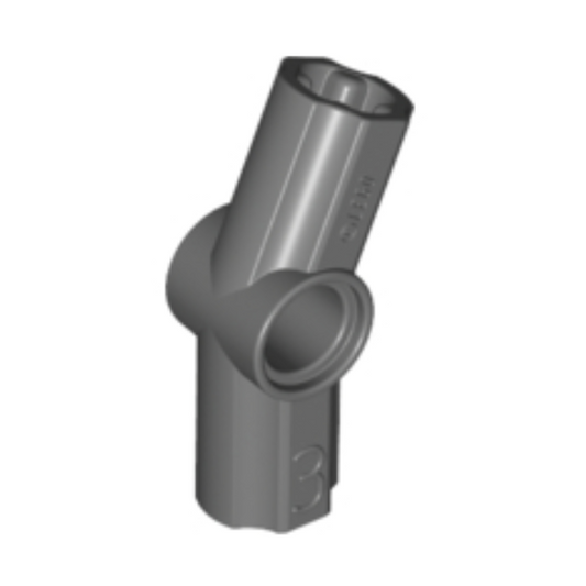 Dark Bluish Gray Technic, Axle and Pin Connector Angled #3 - 157.5 degrees