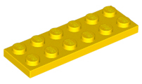 Yellow Plate 2 x 6