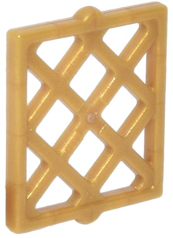 Pearl Gold Pane for Window 1 x 2 x 2 Lattice Diamond