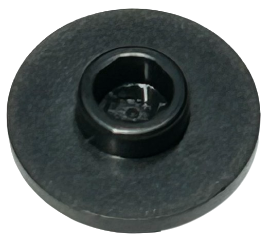 Black Minifigure, Utensil Tea Saucer with Hollow Stud