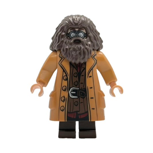 hp613 Rubeus Hagrid - Medium Nougat Topcoat with Buttons, Goggles