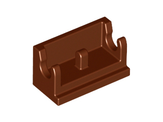 Reddish Brown Hinge Brick 1 x 2 Base