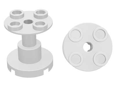 White Support 2 x 2 x 2 Stand with Complete Hole