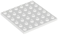 White Plate 6 x 6