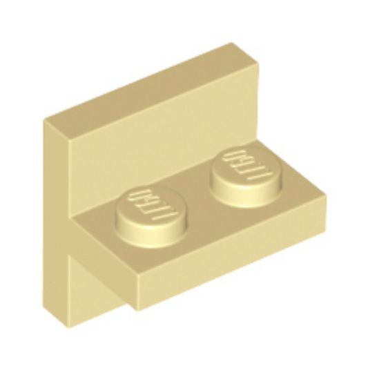 Tan Bracket 2 x 2 - 1 x 2 Centered