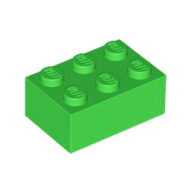 Bright Green Brick 2 x 3