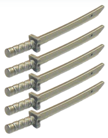 Silvriga Svärd/Katanas