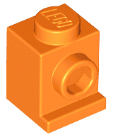 Orange Brick, Modified 1 x 1 with Headlight