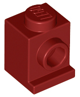 Dark Red Brick, Modified 1 x 1 with Headlight
