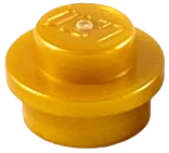 Pearl Gold Plate, Round 1 x 1