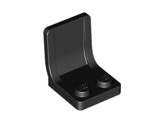 Black Minifigure, Utensil Seat / Chair 2 x 2