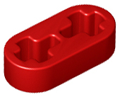 Red Technic, Liftarm Thin 1 x 2 - Axle Holes