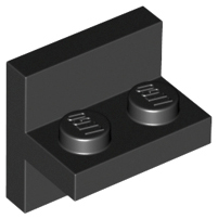 Black Bracket 2 x 2 - 1 x 2 Centered