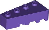 Dark Purple Wedge 4 x 2 Left