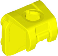 Neon Yellow Minifigure Neck Bracket with 4 Back Studs and Front Harness