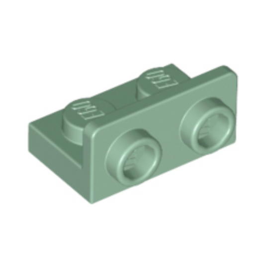 Sand Green Bracket 1 x 2 - 1 x 2 Inverted