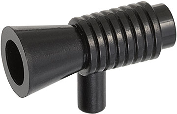 Black Minifigure, Utensil Loudhailer / Megaphone / SW Blaster