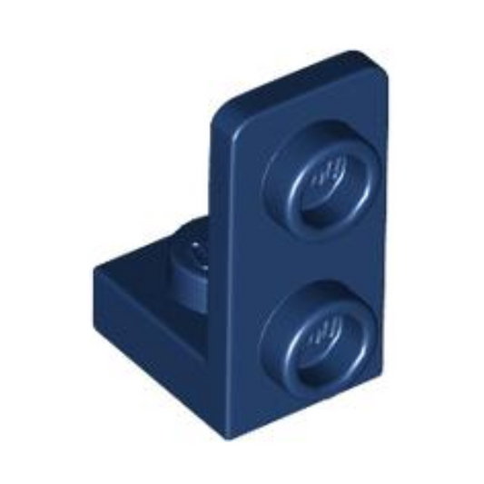 Dark Blue Bracket 1 x 1 - 1 x 2 Inverted