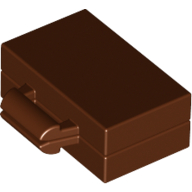 Reddish Brown Minifigure, Utensil Briefcase / Suitcase