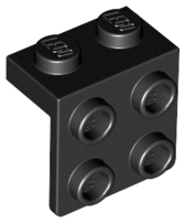 Black Bracket 1 x 2 - 2 x 2