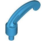 Dark Azure Minifigure, Plume Feather Small