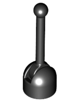 Black Antenna Small Base with Black Lever (4592 / 4593)