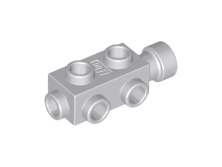 Light Bluish Gray Brick, Modified 1 x 2 x 2/3 with Studs on Sides and Extended Stud Receptacle