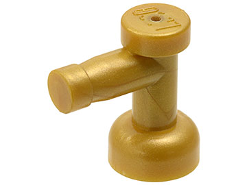 Pearl Gold Tap 1 x 1 without Hole in Nozzle End