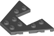 Dark Bluish Gray Wedge, Plate 4 x 6