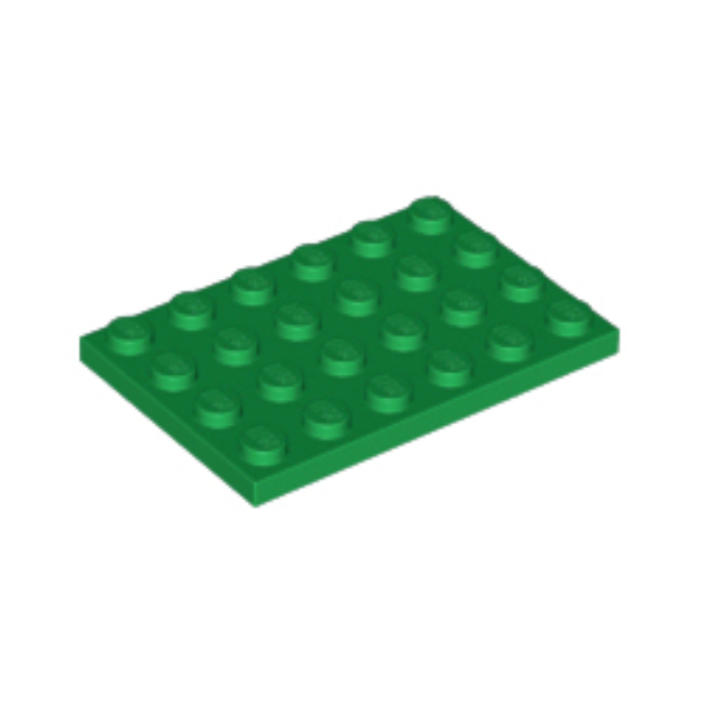 Green Plate 4 x 6