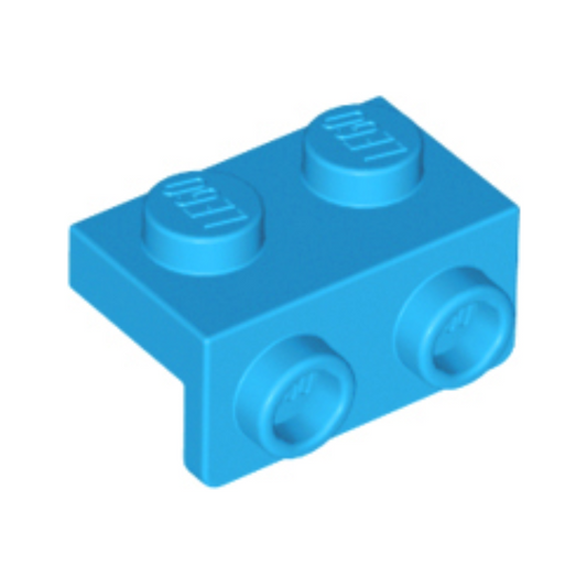 Dark Azure Bracket 1 x 2 - 1 x 2