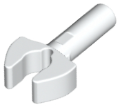 White Bar   1L with Clip Mechanical Claw - Cut Edges and Hole on Side