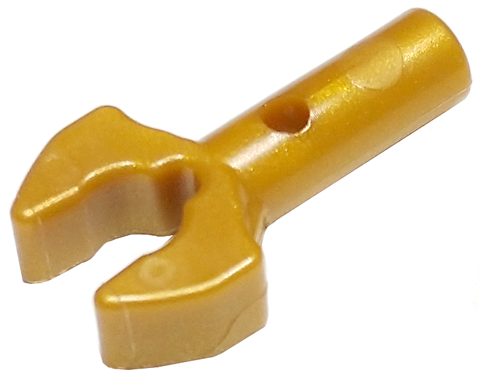 Pearl Gold Bar   1L with Clip Mechanical Claw - Cut Edges and Hole on Side