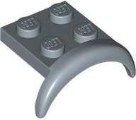 Sand Blue Vehicle, Mudguard 3 x 3 x 1 with Arch Round