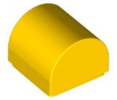 Yellow Slope, Curved 1 x 1 x 2/3 Double