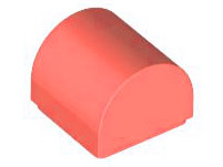 Coral Slope, Curved 1 x 1 x 2/3 Double