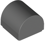 Dark Bluish Gray Slope, Curved 1 x 1 x 2/3 Double