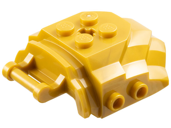 Pearl Gold Cockpit Front 4 x 5 x 2 with Bar Handle and Studs on Sides