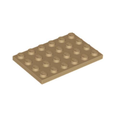 Dark Tan Plate 4 x 6