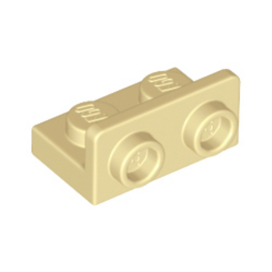 Tan Bracket 1 x 2 - 1 x 2 Inverted