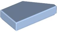 Bright Light Blue Tile, Modified 1 x 2 Wedge Left
