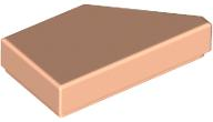 Light Nougat Tile, Modified 1 x 2 Wedge Left
