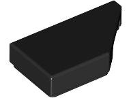 Black Tile, Modified 1 x 2 Wedge Right
